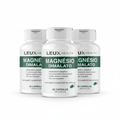 Kit 3x Magnésio Dimalato 550mg LEUX HEALTH – 180 Cápsulas fundo branco